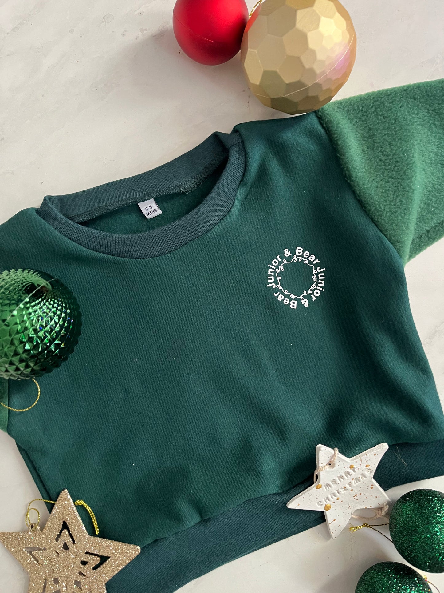Christmas Fleece Sleeve Jumper
