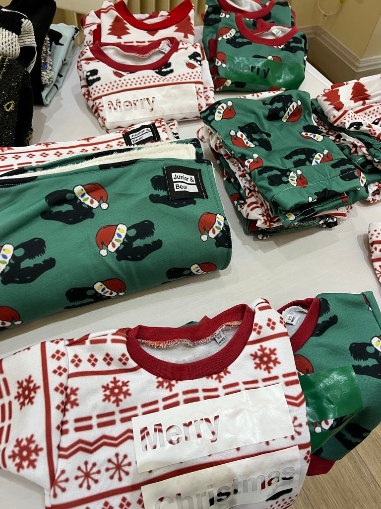 Red Christmas Fairisle Print Leggings