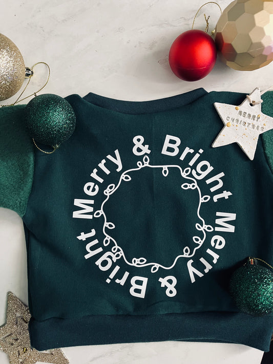 Christmas Fleece Sleeve Jumper
